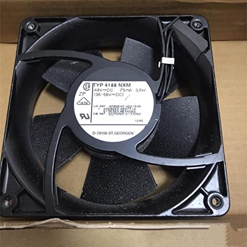 Ning Xiang DC48V 75mA 3.5W 4188NXM 12038 12cm 2ワイヤーシャーシ冷却ファン。