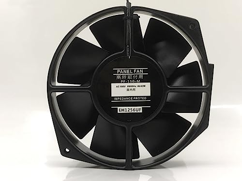 Ning Xiang AC100V 46/42W PF-150-M EH1256UF 17238 172mm 2線式オールメタル高温耐性冷却ファン。