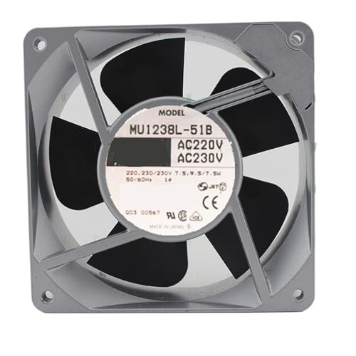 IZKKVNWYU ファン MU1238L-51B AC 220V 9.5W 12CM 12038 冷却ファン