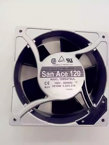 Ning Xiang AC100V 18/16W 0.24/0.21A 109S475UL 12038 12cm センサー付き2ピン冷却ファン。