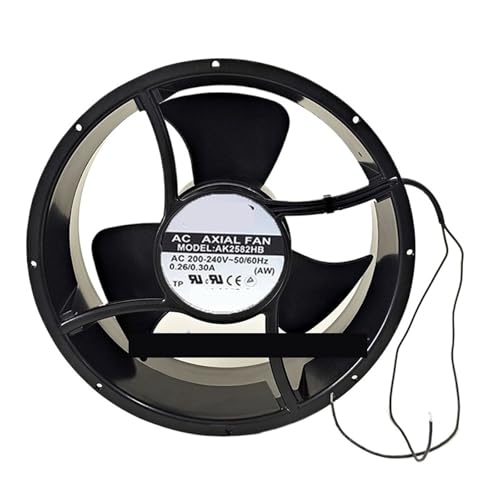 Rhonda Raggio AK2582HB 220/240V 0.26/0.30A 254X254X89MM 2線冷却ファン。