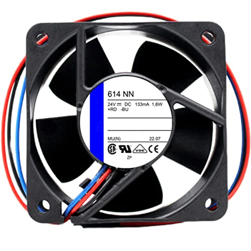 Denis Carey 24V 614NN 133mA 1.6W 6025 冷却ファン 2線。