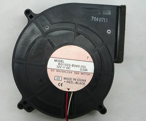 Ning Xiang DC12V 0.53A BG1002-B043-00L 10025 10cm 3線ターボ冷却ファン。