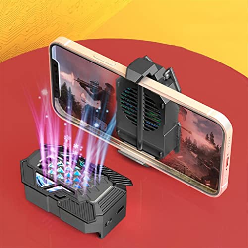 FUZHCY (たけち) ポータブル携帯電話ラジエーター冷却ファンゲームゲームクーラー携帯電話のクールヒートシンク(A)