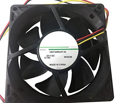zyvpee ® 92MM U92T24MUA7-53 24V 0.14A 3ワイヤー 9CM 冷却ファン 92x92x25mm