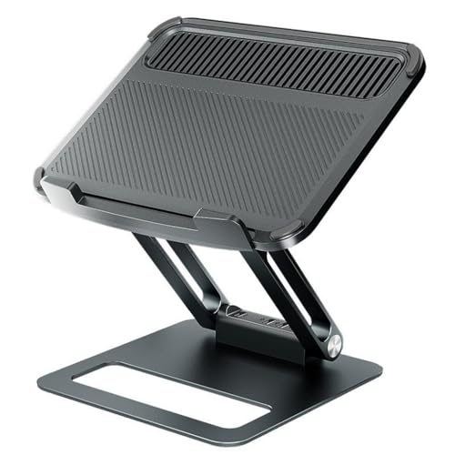 HSIJYGX コンピュータースタンド、ラジエーターベースファン、アルミニウム合金デスクトップ。