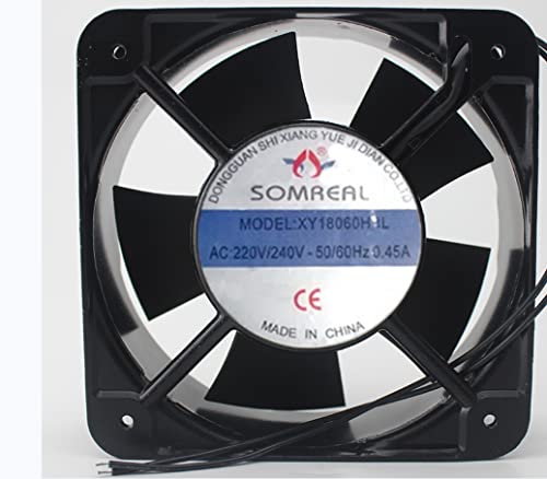 Lanfu Margaret XY18060HBL 180x180x60mm 220/240V 0.45A 2線式冷却ファン。