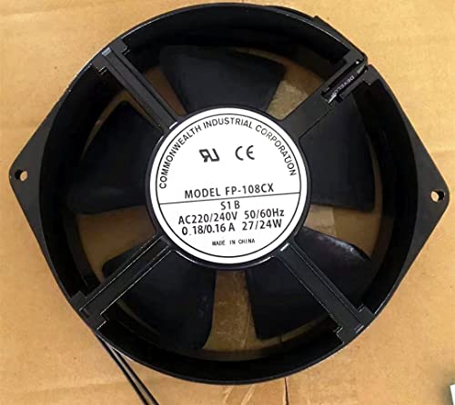 shanxibinmaoshangmaoyouxiangongsi FP-108CX S1-B ファン AC220/240V 0.18/0.16A 162mm×150mm×38mm キャビネット冷却ファン