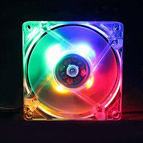 PGNEX PGENX 80mm LED コンピューター PC ファン 8025 静音冷却ファン 12V LED 発光 Chass コンピューターケース 冷却ファン Mod 簡単取り付け
