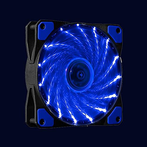 PGNEX PGENX 120mm PC コンピューター 16dB 静音 15 LED または 33LED ケース ファン ヒートシンク クーラー 冷却 PC ファン 12cm ファン 12V 3P IDE 4ピン (カラー:33LEDブルー)
