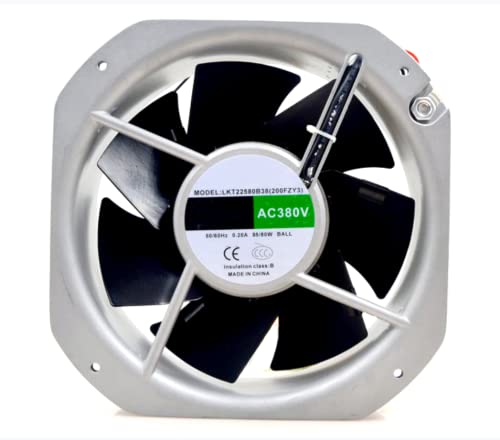 Lawrence.Brown LKT22508B38(200FZY3) AC380V 50/60Hz 0.20A 85/80W 225x225x80mm 冷却ファン 22580mm