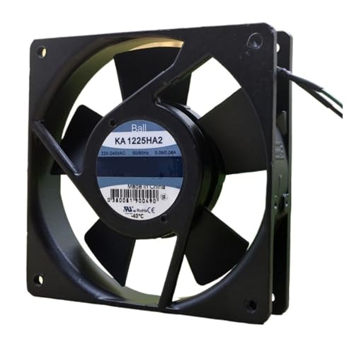 asjsiming KA1225HA2 120X120X25MM 220/240V 0.09/0.07A 2600/3000RPM 冷却ファン。