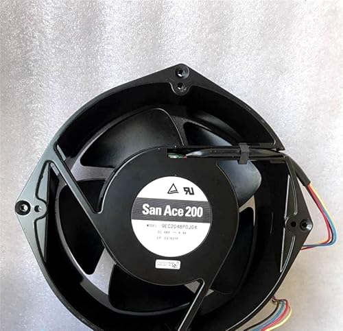 zyvpee DC48V 4.4A 4ワイヤー 200x200x70mm 20cm 暴力冷却ファン 9EC2048P0J04