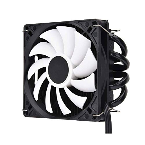 UOHUFIDABFD 静音超薄型ヒートパイプ ITX ダウンプレッシャーCPU冷却ラジエーターファン CPU冷却ファン 低圧ベアリング HTPCラジエーター Intel AMDプラットフォーム4ヒートパイプ付き 熱伝導率を向上 PAtj/5230