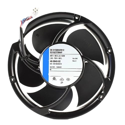 HGFDSCXB 冷却ファン 6318/2TDH4P DC 48V 3.1A 150W 17cm 17251 172x172x51mm 4 線式