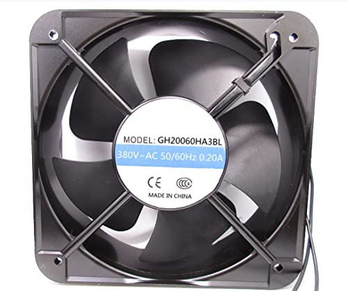 Lawrence.Brown GH20060HA3BL 380VAC 0.20A 50/60Hz 200x200x60mm 2線冷却ファン