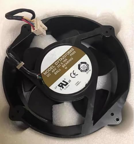 asjsiming DYTA2070B8S 20070 20CM 48V 5.16A 4ワイヤーメタルファン