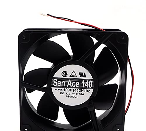 Ning Xiang DC12V 0.73A 109P1412H102 14038 14cm 2ワイヤー アルミニウムフレーム冷却ファン