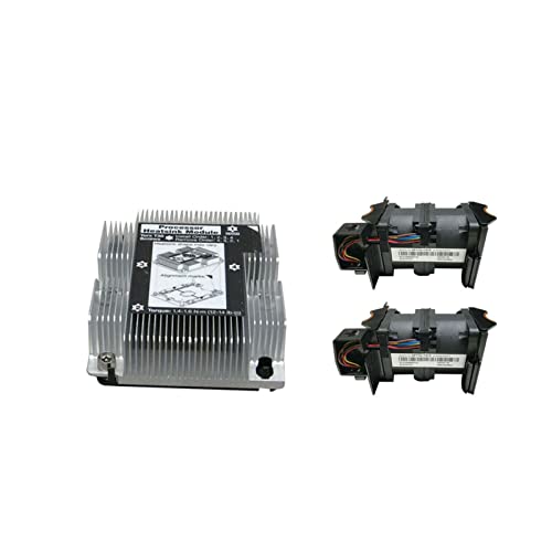 C'EsTBon LINGFE オリジナルのヒートシンクファンキットヒートシンク01kp657冷却ファン01kp696 Fit For Lenovo Thinksystemと互換性があります SR630サーバーラジエーターアセンブリ DFPJ0456B2U(Heatsink and 2 Fan)