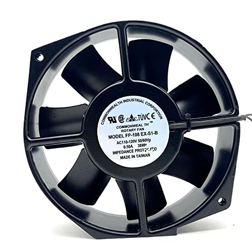 HRSTAR Commonwealth FP-108 EX-S1-B AC 220/240V 50/60HZ 0.22A 38W メタル冷却ファン