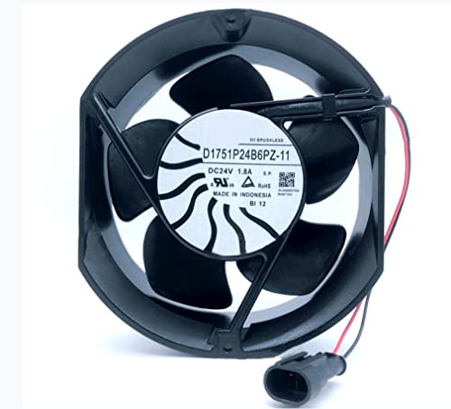 Lawrence.Brown D1751P24B6PZ-11 DC24V 1.8A 172X150X51mm 2線冷却ファン