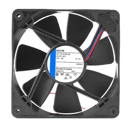 zyvpee 120mm 4412FM 12V 0.25A 3W 2ワイヤコンバーター 冷却ファン 120x120x25mm
