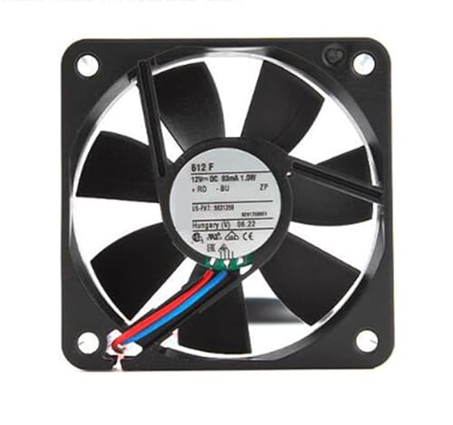 zyvpee 60mm 612F 12V 83mA 1.0W 2ワイヤー サイレント冷却ファン 60x60x15mm