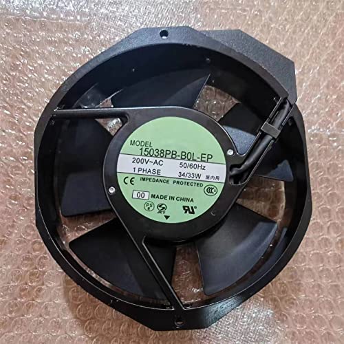 Ning Xiang AC200V 34/33W 15038PB-B0L-EP 17238 172mm 2ピン軸冷却ファン。