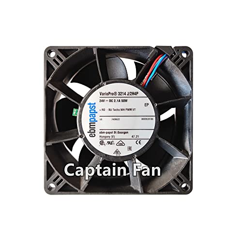EBM Papst 3214J/2H4P Ebm Papst ファン 24VDC 2.1A 50W 9238 92 * 92 * 38mm 軸冷却ファン 4線