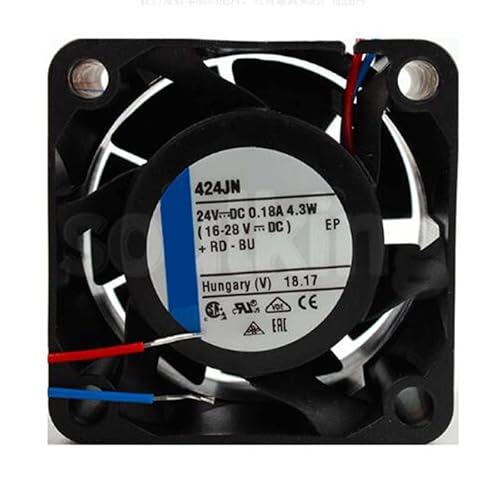 zyvpee 40mm 424JN 24V 4.3W 2線 電源 冷却ファン 40x40x28mm
