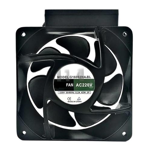 JDALKGGHI G16062HA2BL AC 220V 0.2A 42W 160x160x62mm 2 線式冷却ファン