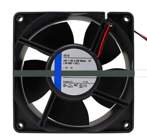 zyvpee 120mm 4218 48V 4.3W 2ワイヤー アキシャル冷却ファン 電源用 120x120x38mm