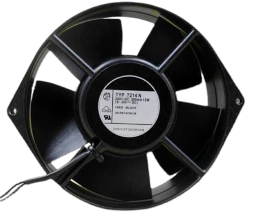 Edward Brown Fan TYP 7214 N 150mm 24VDC 500mA 12W 150X150X55mm 2ワイヤー冷却ファン