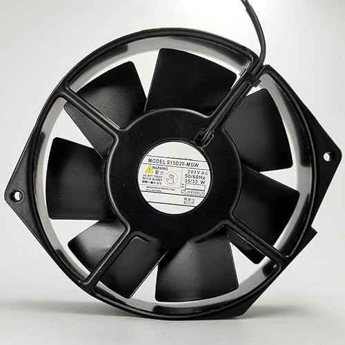 Ning Xiang AC200V 35/33W S15D20-MGW 17238 172mm 2ワイヤー オールアイアン高温耐性冷却ファン
