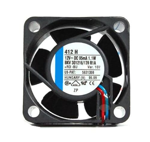 zyvpee 40MM 412H -107 12V 1.1W 95mA 2ワイヤー サイレント 軸流ファン 40x40x20mm