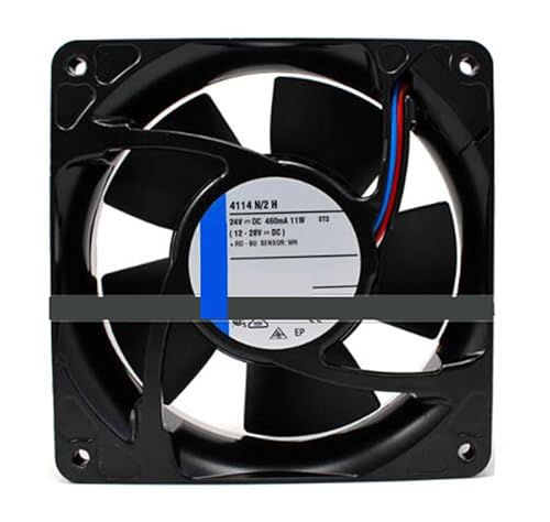 zyvpee 120mm 4114N/2H 24Vdc 11W 3ワイヤー メタルコンバーター アキシャル冷却ファン 120x120x38mm