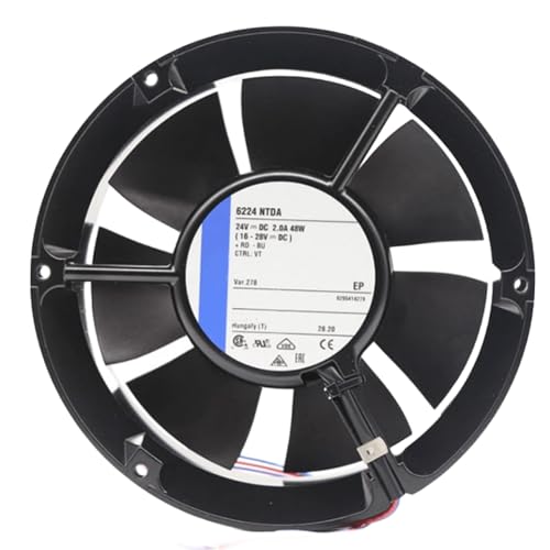 Denis Carey 24V 6224NTDA 2.0A 48W 17251 冷却ファン 172X172X51MM 2ワイヤー 6224NTDAR