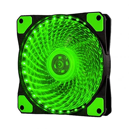 UOHUFIDABFD コンピューターラジエーターミュート 12cm 33 LED RGB ライト冷却ファン ヒートシンク コンピューター PC ケース コンピューター冷却ファン(カラー: C) ZNIUe5919