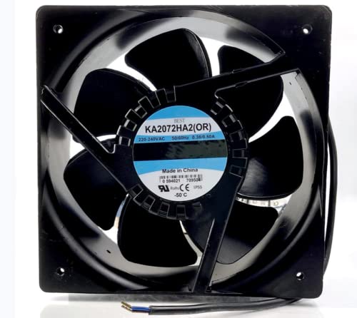 Rhonda Raggio KA2072HA2 (OR) 220/240V 0.38/0.50A 85/115W 2900/3400RPM 950/1100CFM 208X208X72MM 2ワイヤー冷却ファン
