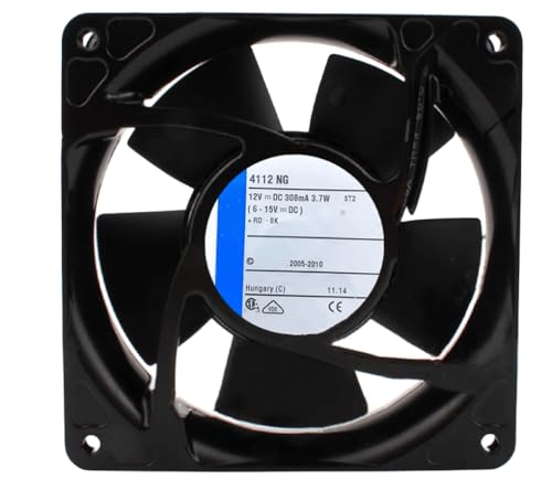 Denis Carey 12V 4112NG 308mA 3.7W 12038 冷却ファン 120X120X38MM 2ピン。