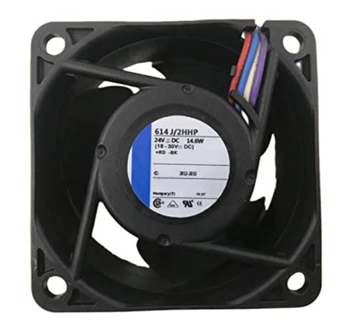 Denis Carey 24V 614J/2HHP 760mA 14.6W 6032 冷却ファン 4線。