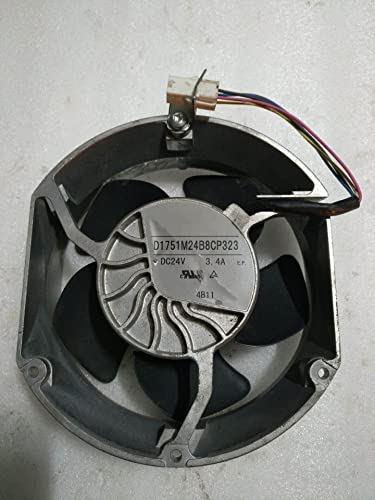Ning Xiang DC24V 3.4A D1751M24B8CP323 17251 172mm 4線サーバー冷却ファン。
