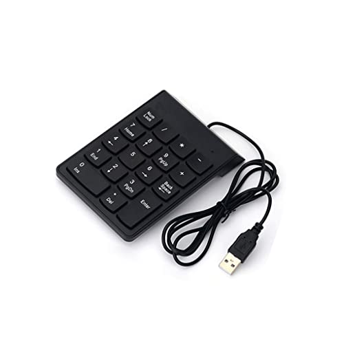 ノーブランド品 有線数字キーボード 18 キー USB ラップトップ テンキー ポータブル キーパッド オフィス AJU000000085766
