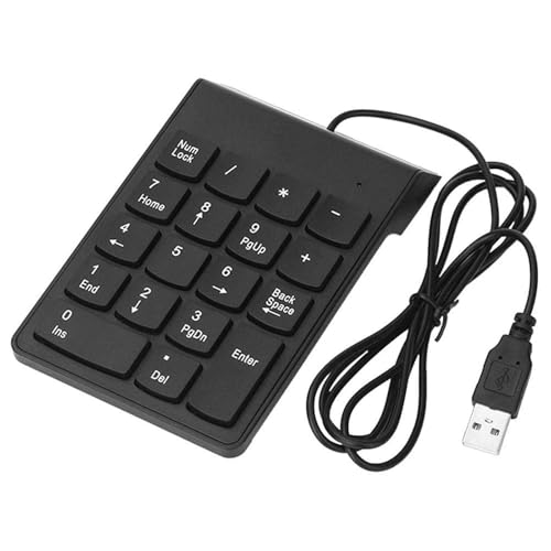 有線テンキー 小型 テンキーパッド テンキーボード USB有線テンキー 18キーテンキーキーボード 小型 持ち運び便利 数字キーボード コンパクト 傾斜機能 500万回 耐久性 滑り止めマット USBケーブル一体型数字キーパッド ノートパソコンタブレットPC対応 外付けテンキー YH1221YH76