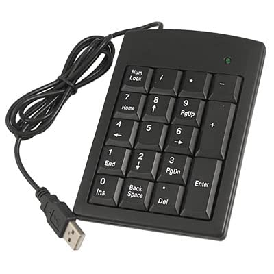 Ruilogod ポータブル 18キー USB 数字 テンキー ノートパソコン キーボード(id:0b b90 4b 21a 583 47e66179d24bc68dbde69e91209a83
