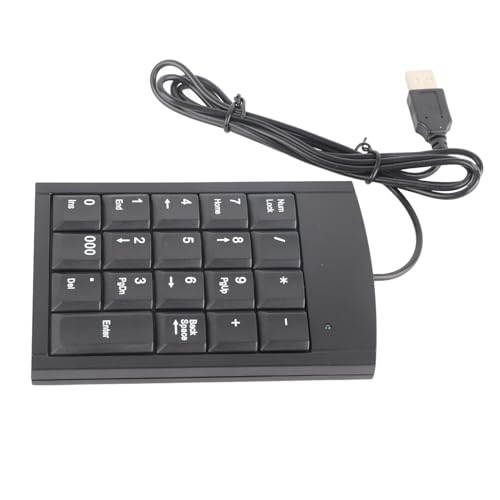 Shanrya USB テンキー、ミニ USB キーパッド ポータブル ミニ USB テンキーパッド 数字キーボード テンキーパッド ノートパソコン用 Shanr0ot142iy9r