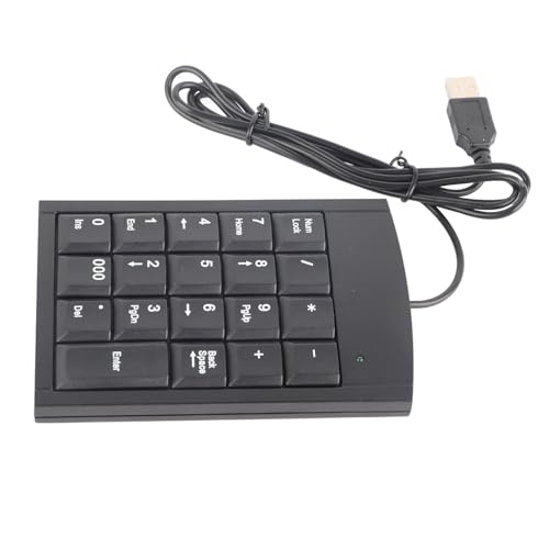Karlak USB テンキー テンキー ミニ 19 超薄型タッチ ボタン プラグアンドプレイ ポータブル データ入力 USB インターフェイス付き ラップトップ デスクト コンピュ用 Karlaevqcx7ypo5