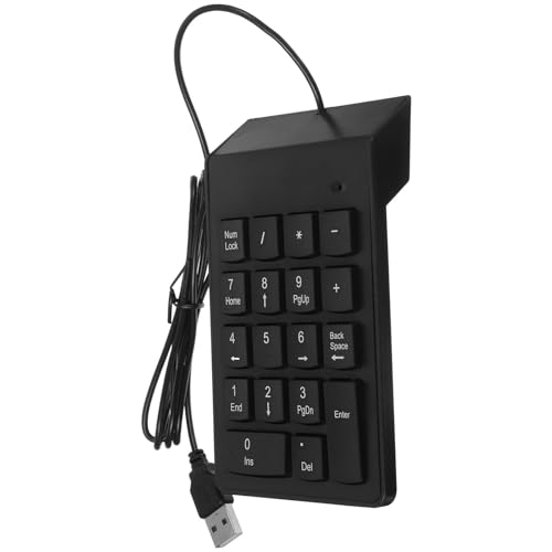 COMPUKAS USB有線19キー数字キーパッド 金融 銀行向けテンキー ノートパソコン用ポータブルキーボード 長寿命 複数システム対応 4216G4D