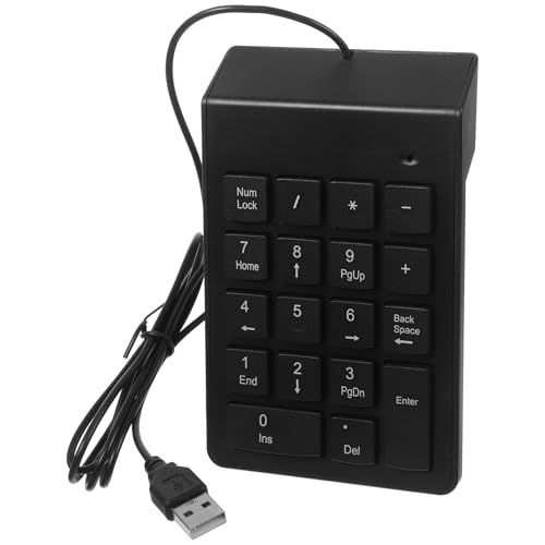 Alasum USB有線19キー金融 銀行業務向けテンキーパッド 数字入力対応ノートパソコン用テンキー 高耐久設計幅広いシステム互換 730HXQE