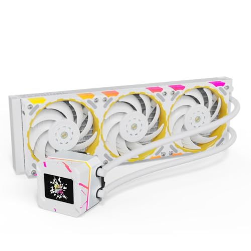 SHUAIGUO Yeston Zeus XT 液体クーラー、デスクトップ用 RGB 照明付き、360mm AIO CPU (360mm) SHt1ixrmg34v-C13579W-2